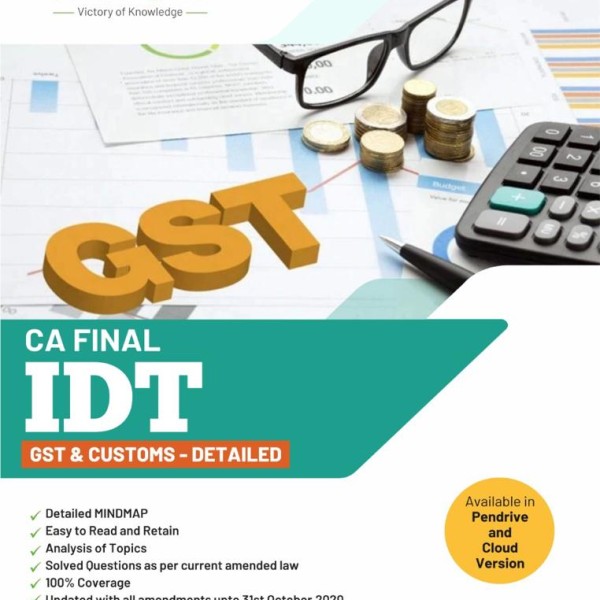 CA Final GST And Custom Detailed Book New Syllabus : Study Material ...